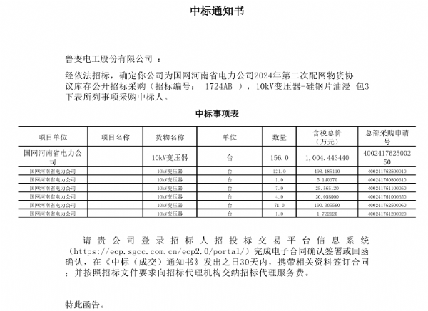 魯變電工股份有限公司